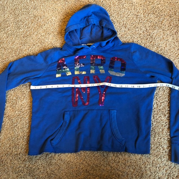 Aeropostale sequined cropped hoodie - Picture 4 of 5